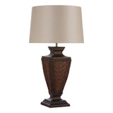 David Hunt Tallow Table Lamp Mahogany Base Only