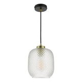 Dar Tehya Pendant Satin Brass & Black –  from Amos Lighting + Home