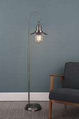 Dar Terrace Floor Lamp Antique Chrome –  from Amos Lighting + Home