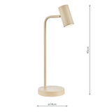 Dar Thierry Desk Lamp Matt Taupe
