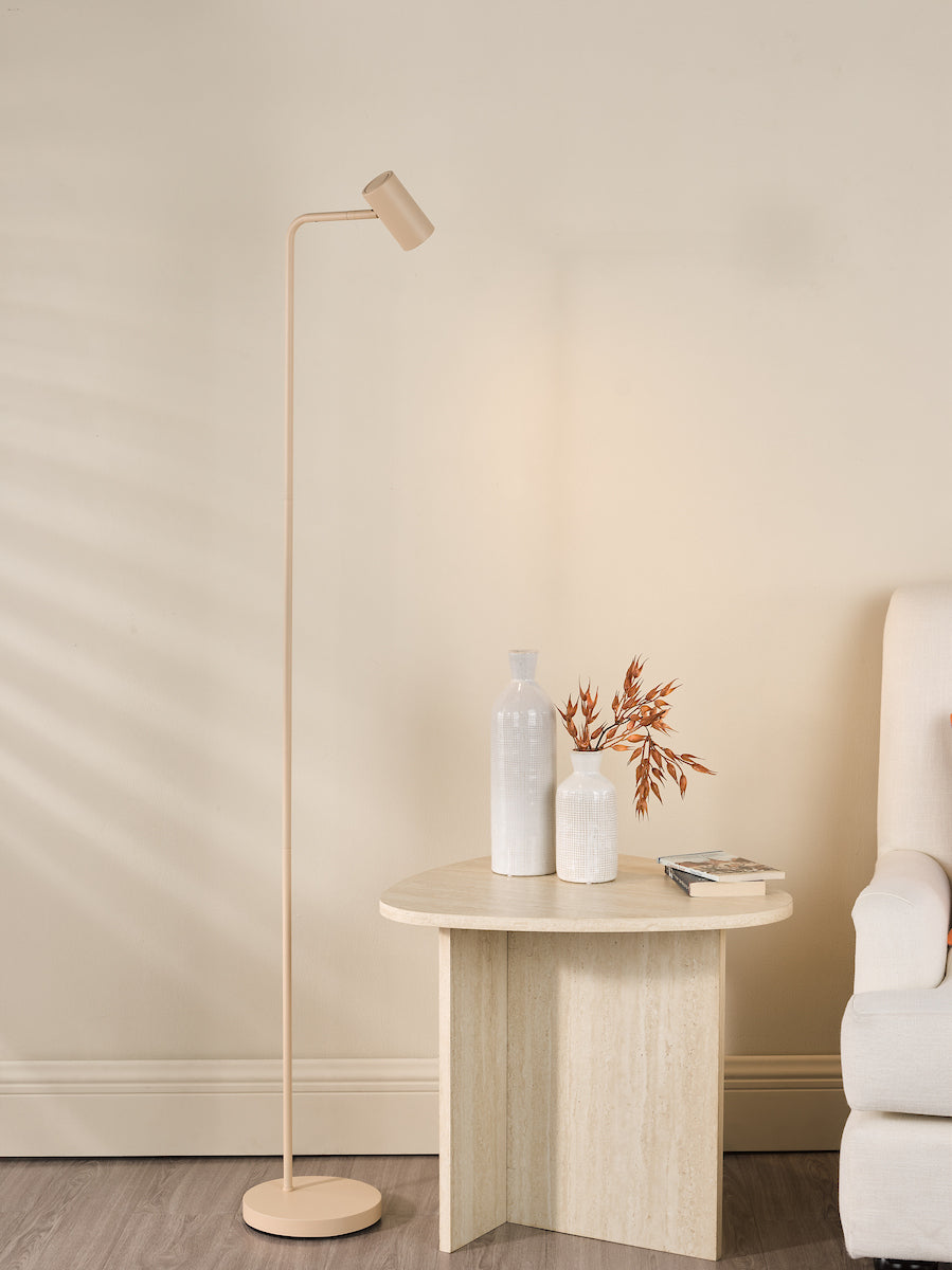 Dar Thierry Task Floor Lamp Matt Taupe