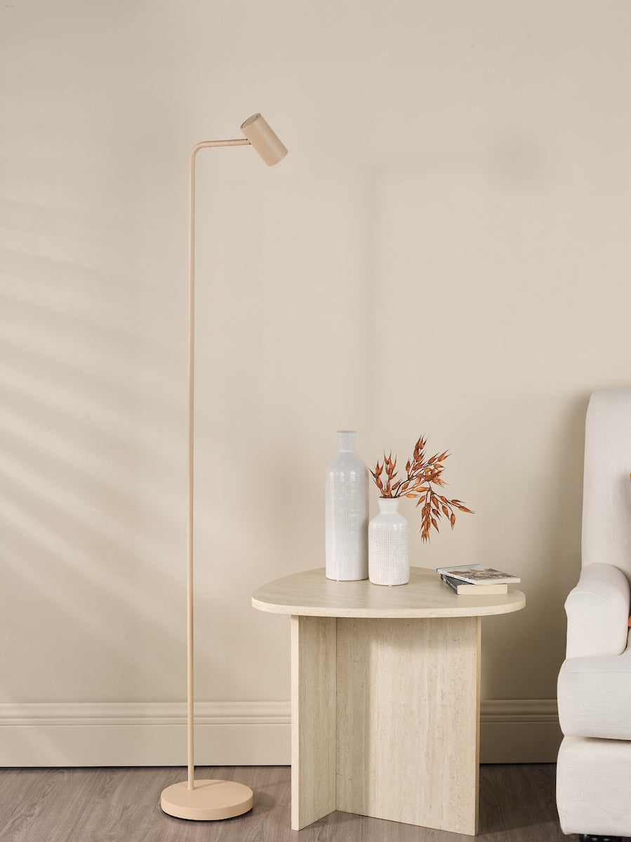 Dar Thierry Task Floor Lamp Matt Taupe