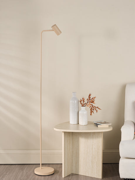 Dar Thierry Task Floor Lamp Matt Taupe