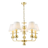 Dar Tilda 5 Light Pendant Satin Gold Fitting Only