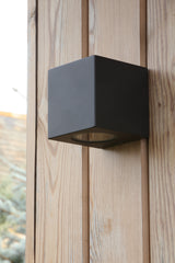 Dar Tiva Outdoor Wall Light Matt Black IP54