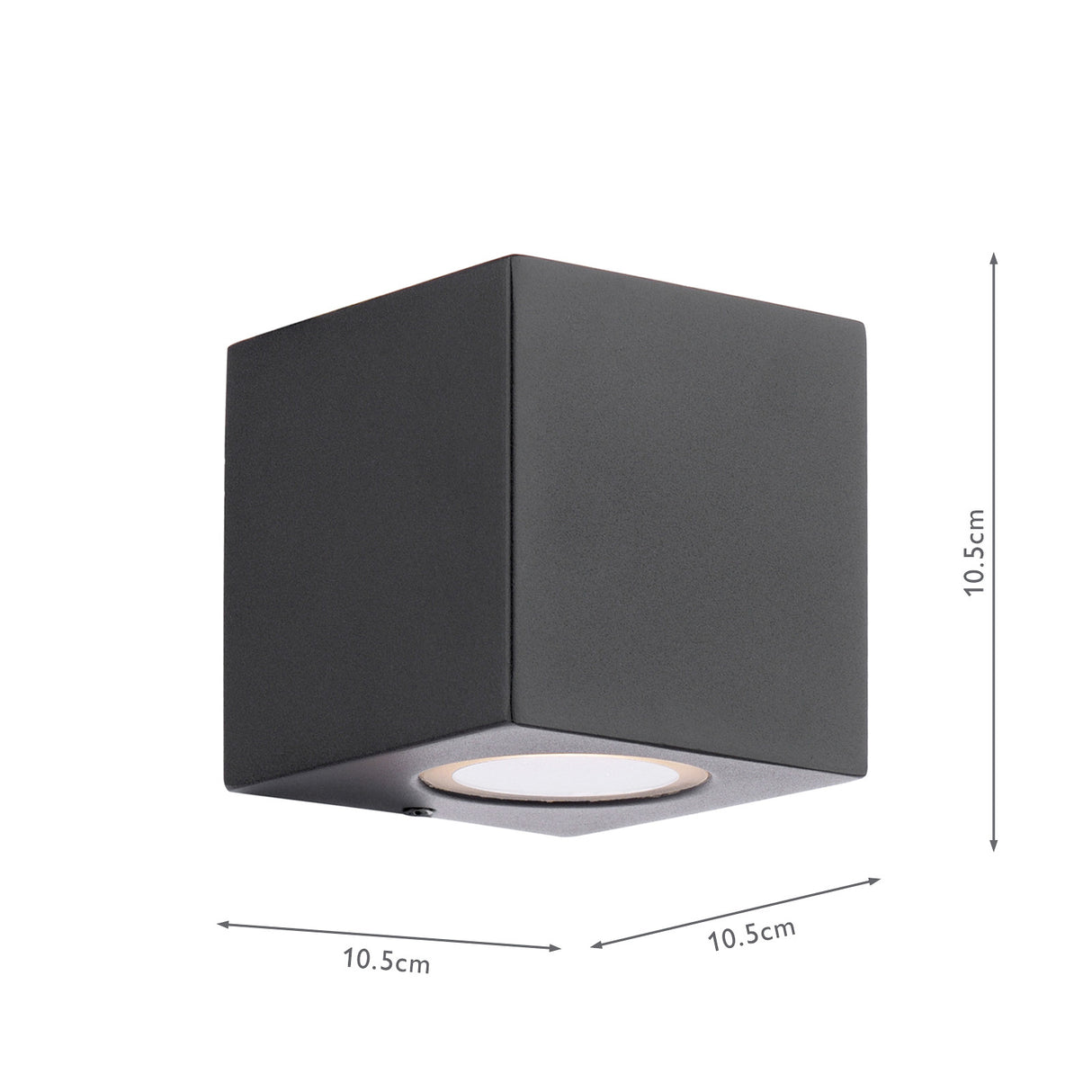 Dar Tiva Outdoor Wall Light Matt Black IP54