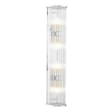 Dar Tobiah 4 Light Bathroom Wall Light Polished Chrome and Glass IP44