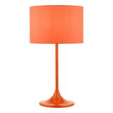 Dar Toledo Table Lamp Satin Orange With Shade –  from Amos Lighting + Home