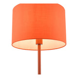 Dar Toledo Table Lamp Satin Orange With Shade –  from Amos Lighting + Home