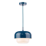 Dar Topanga Pendant Blue and Opal Glass
