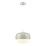 Dar Topanga Pendant Green and Opal Glass