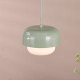 Dar Topanga Pendant Green and Opal Glass