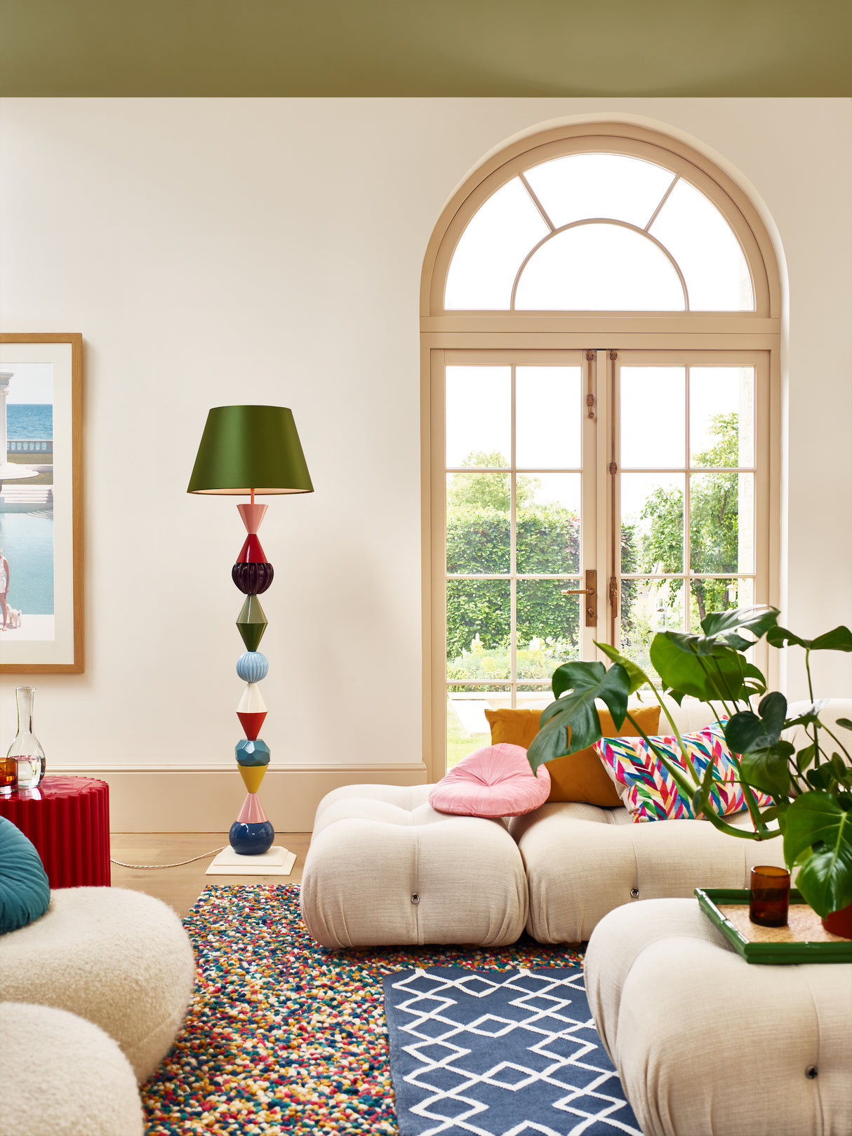 David Hunt Totem Floor Lamp Multi Coloured Base Only