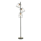 Dar Tower Floor Lamp Black and Copper –  from Amos Lighting + Home