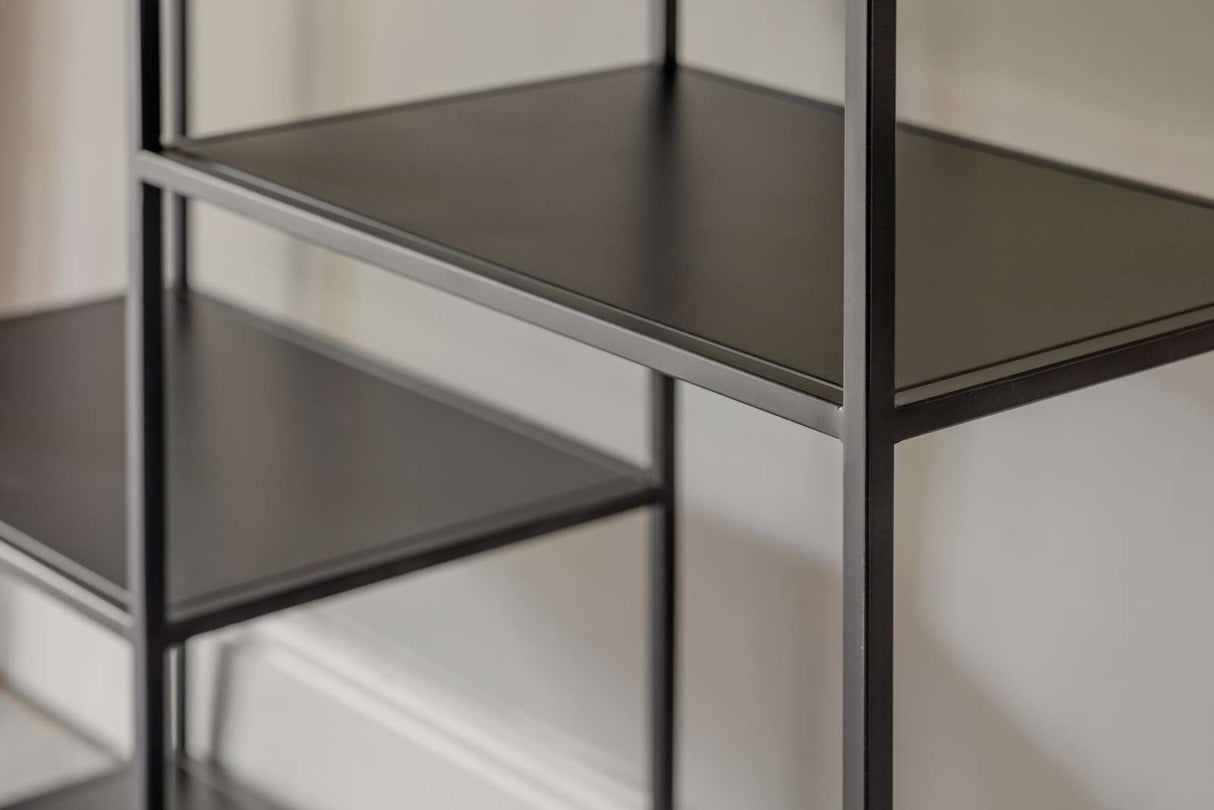 Nkuku Tanvi Display Shelf Wide Black