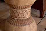 Nkuku Taru Carved Side Table Natural