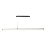Dar Tube Bar Pendant Satin Black and Opal LED
