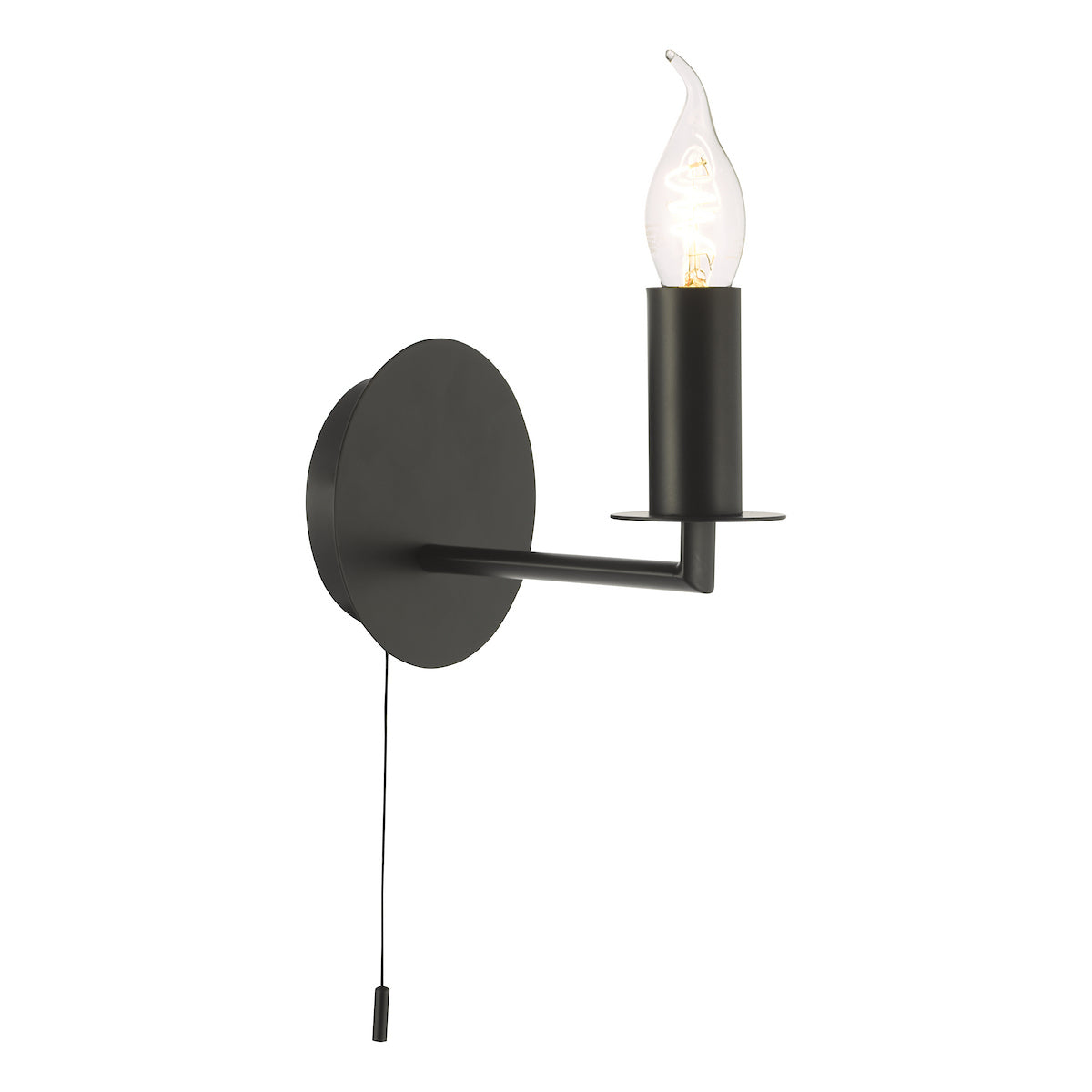 Dar Tyler Wall Light Matt Black Bracket Only