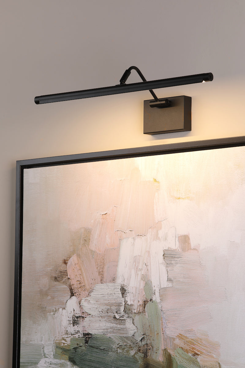 Dar Tyrus 50cm Picture Light Satin Black LED