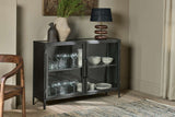 Nkuku Takua Iron Sideboard Dark Grey