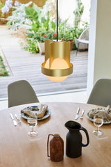 Tala Loop Pendant Gold with Sphere IV bulb