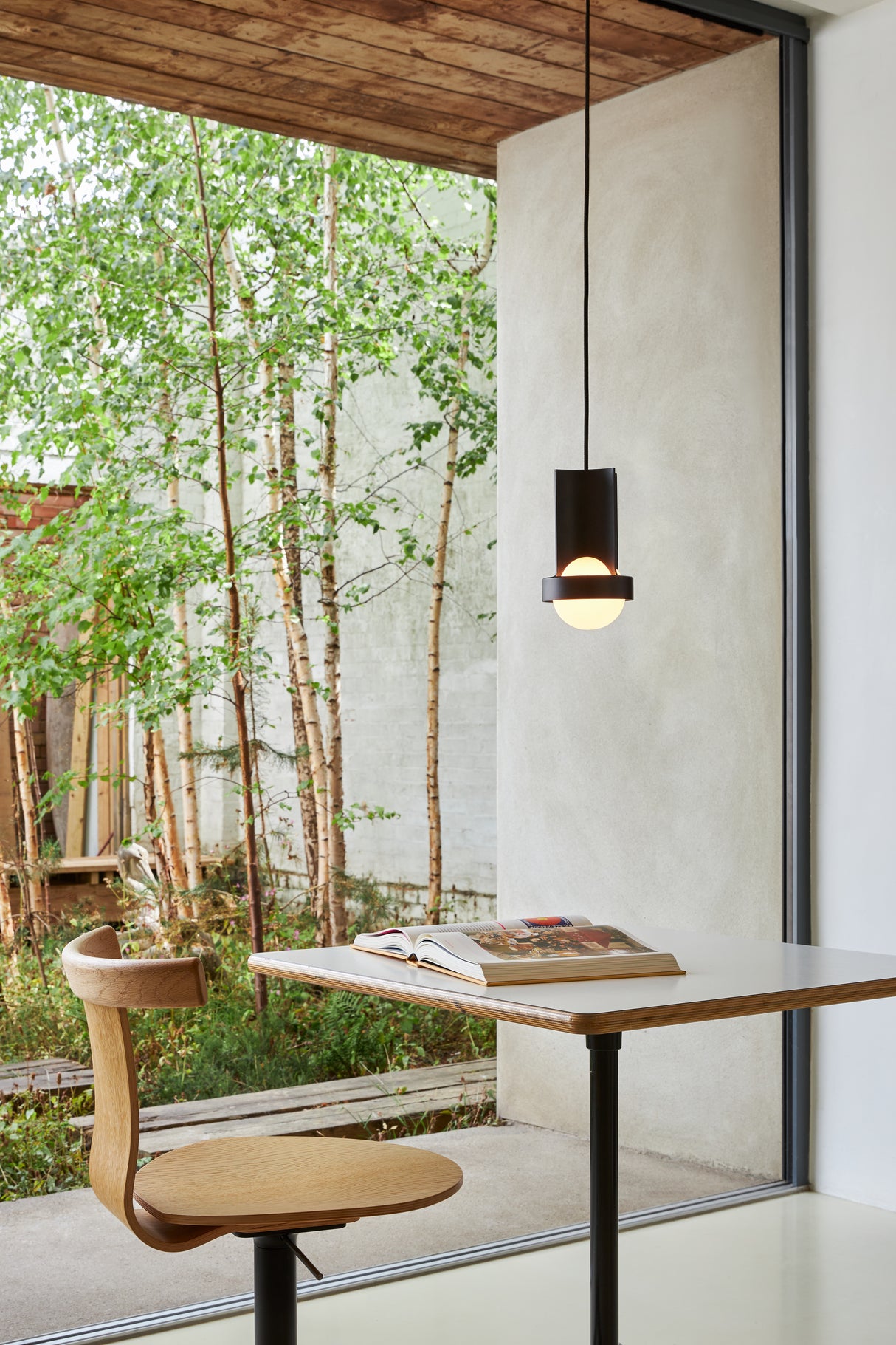 Tala Loop Pendant Dark Grey with Sphere III bulb