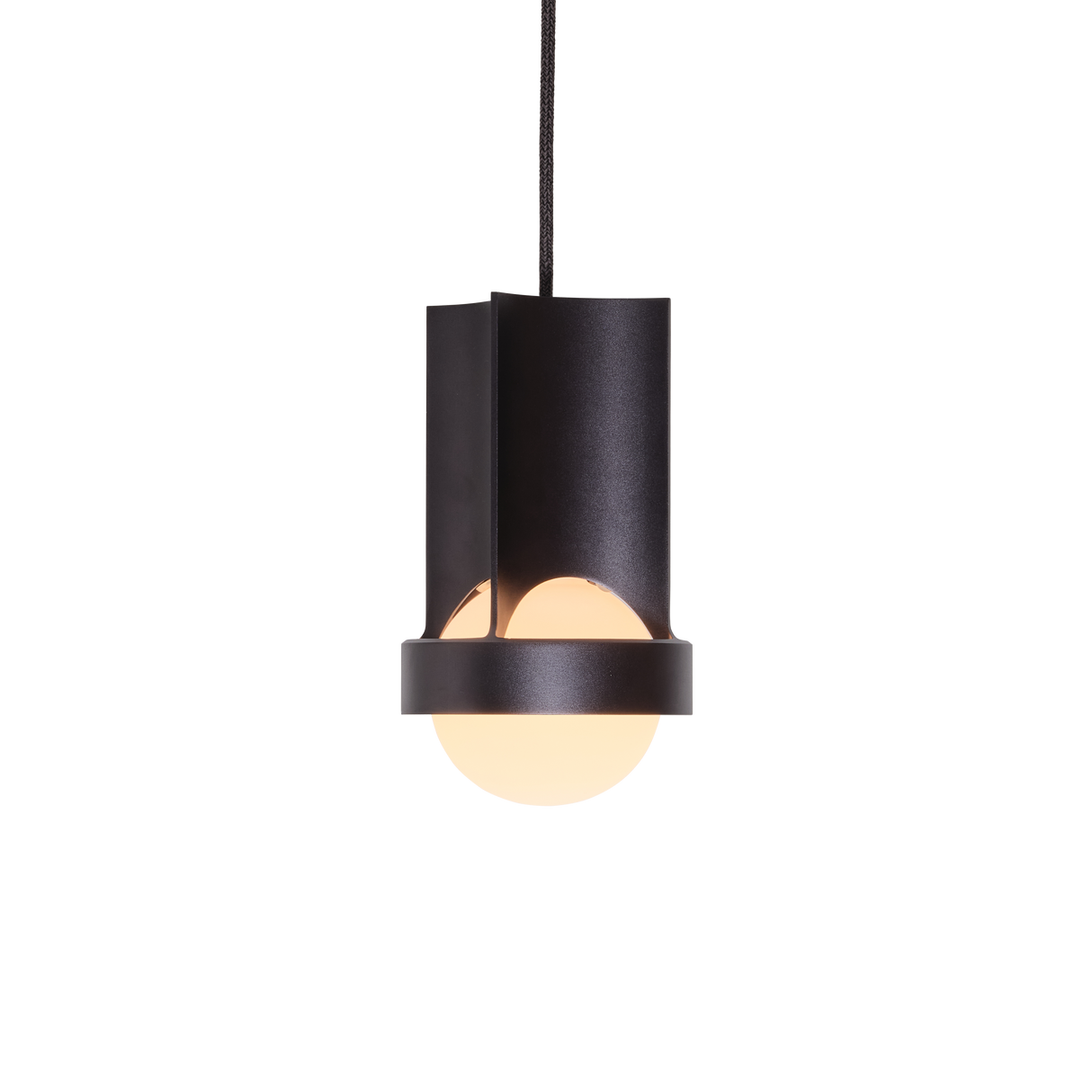 Tala Loop Pendant Dark Grey with Sphere III bulb