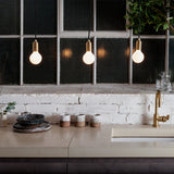 Tala Porcelain II Pendant Set Brass