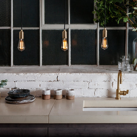 Tala Squirrel Cage Pendant Set Brass