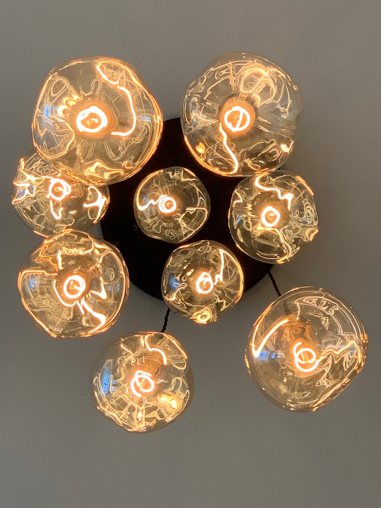 Tala Nine Pendant Graphite with Voronoi II Black Canopy