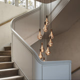 Tala Nine Pendant Walnut with Voronoi II White Canopy