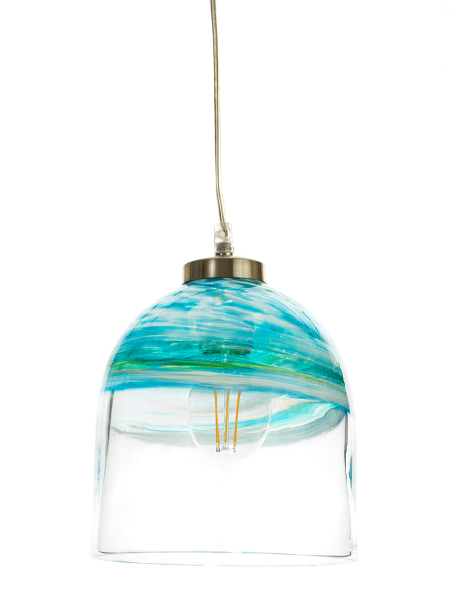 Teign Valley Glass Large Pendant Wave –  from Amos Lighting + Home