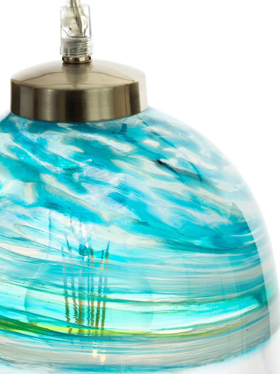 Teign Valley Glass Large Pendant Wave –  from Amos Lighting + Home