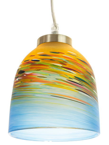 Teign Valley Glass Small Pendant Pebble Frosted Glass –  from Amos Lighting + Home