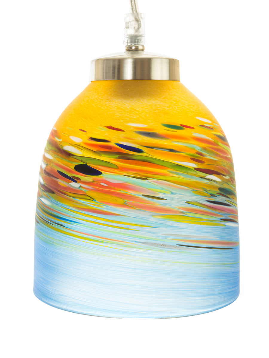 Teign Valley Glass Small Pendant Pebble Frosted Glass –  from Amos Lighting + Home