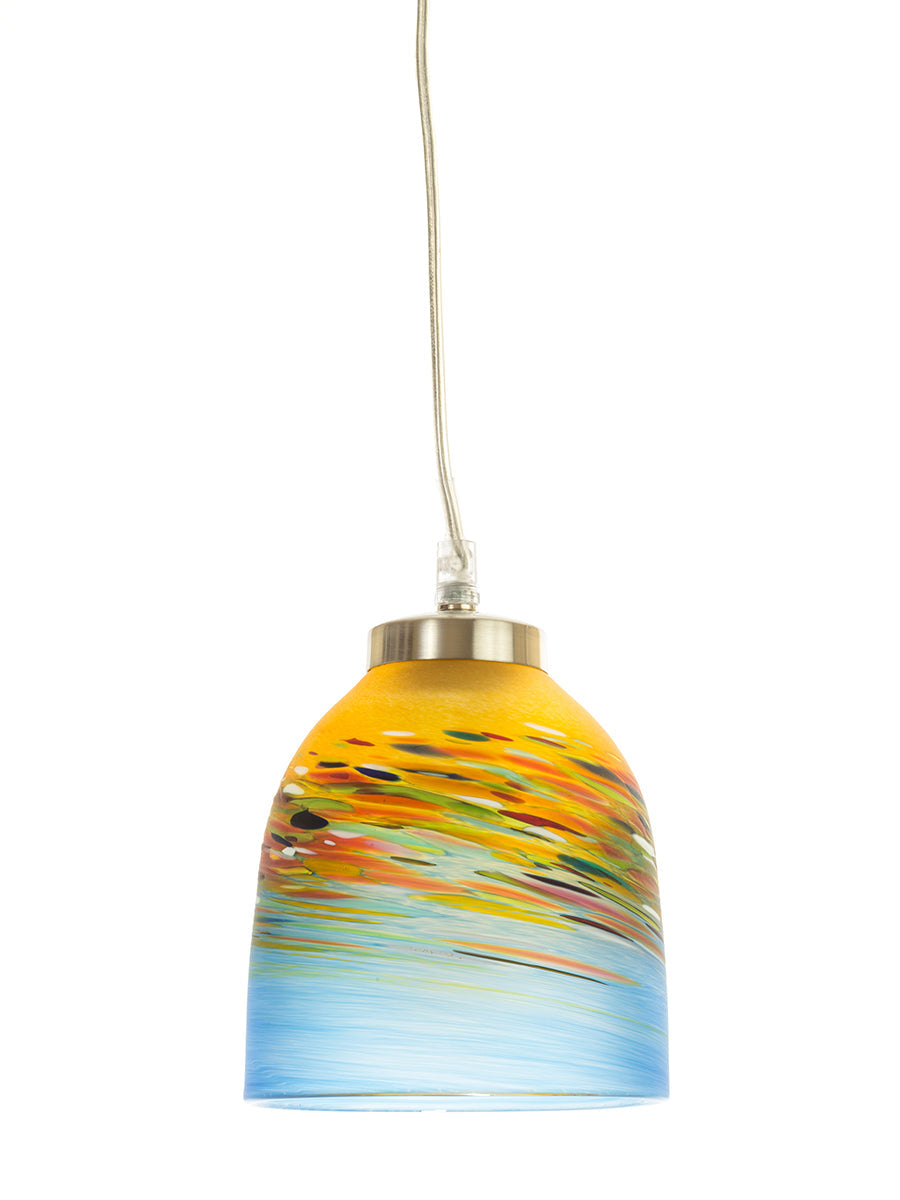 Teign Valley Glass Small Pendant Pebble Frosted Glass –  from Amos Lighting + Home