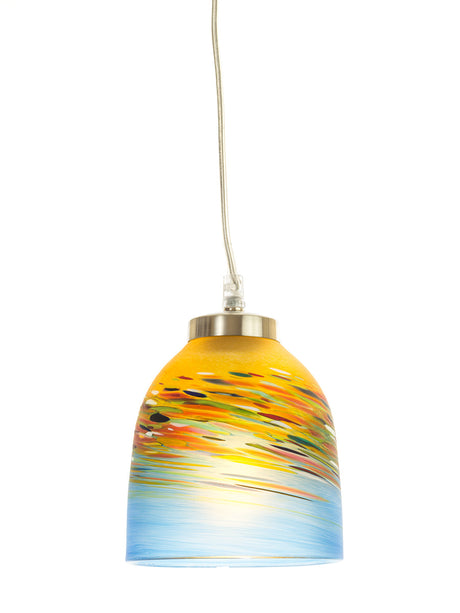 Teign Valley Glass Small Pendant Pebble Frosted Glass –  from Amos Lighting + Home