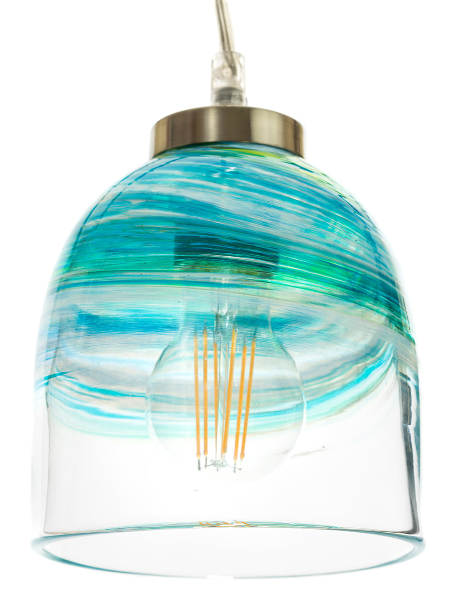 Teign Valley Glass Wave Pendant Small –  from Amos Lighting + Home