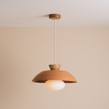 Studio Haran Dawn Pendant Light in Ceramic and Oak