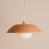 Studio Haran Dusk Pendant Light in Ceramic and Brass/Nickel