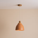 Studio Haran Element Pendant Light in Ceramic and Oak
