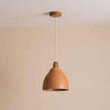 Studio Haran Element Pendant Light in Ceramic and Oak