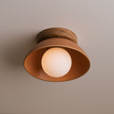 Studio Haran Small Dawn Ceiling Light in Ceramic and Oak