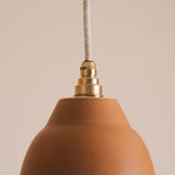 Studio Haran Small Element Pendant Light in Ceramic and Brass/Nickel