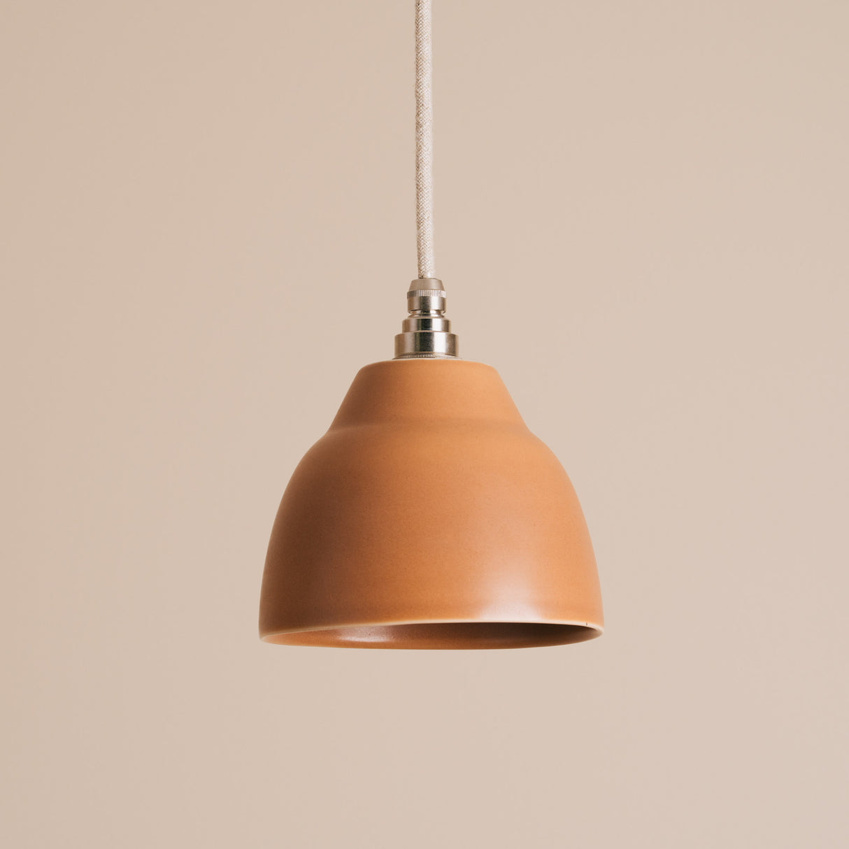 Studio Haran Small Element Pendant Light in Ceramic and Brass/Nickel