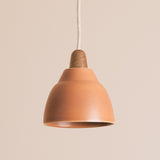 Studio Haran Small Element Pendant Light in Ceramic and Oak