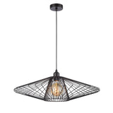 Franklite Thatch Pendant Matt Black Large