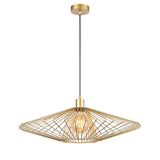 Franklite Thatch Pendant Gold Large