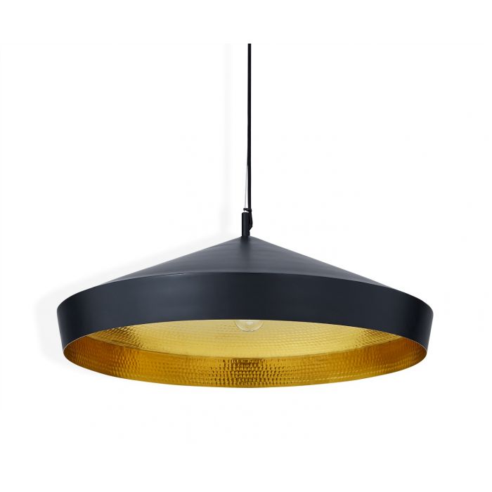 Tom Dixon Beat Flat Pendant LED Black –  from Amos Lighting + Home