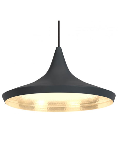 Tom Dixon Beat Wide Pendant LED Black –  from Amos Lighting + Home